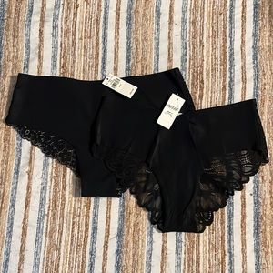 2 Pair Aerie Black Lace Undies